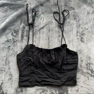 showpo black blouse tank NWOT